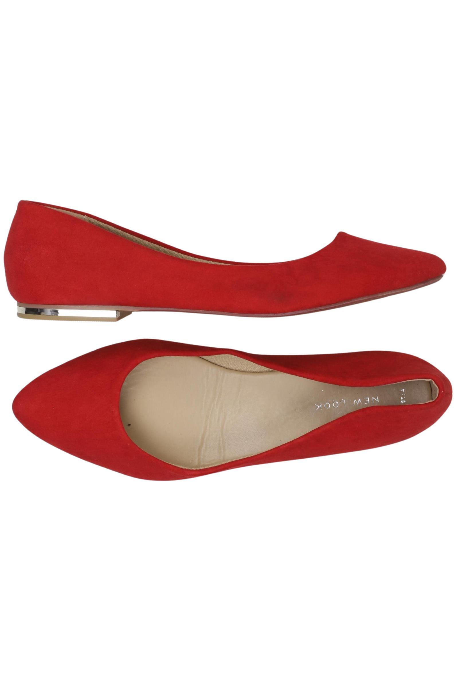 

New Look Damen Ballerinas, rot, Gr. 40