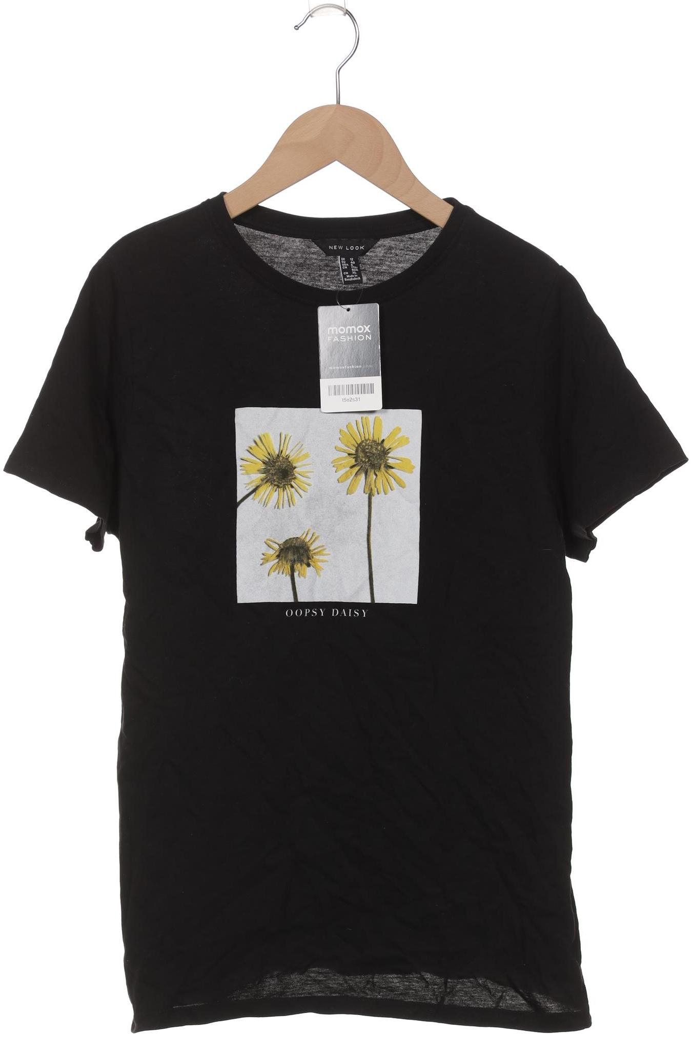 

New Look Damen T-Shirt, schwarz, Gr. 40