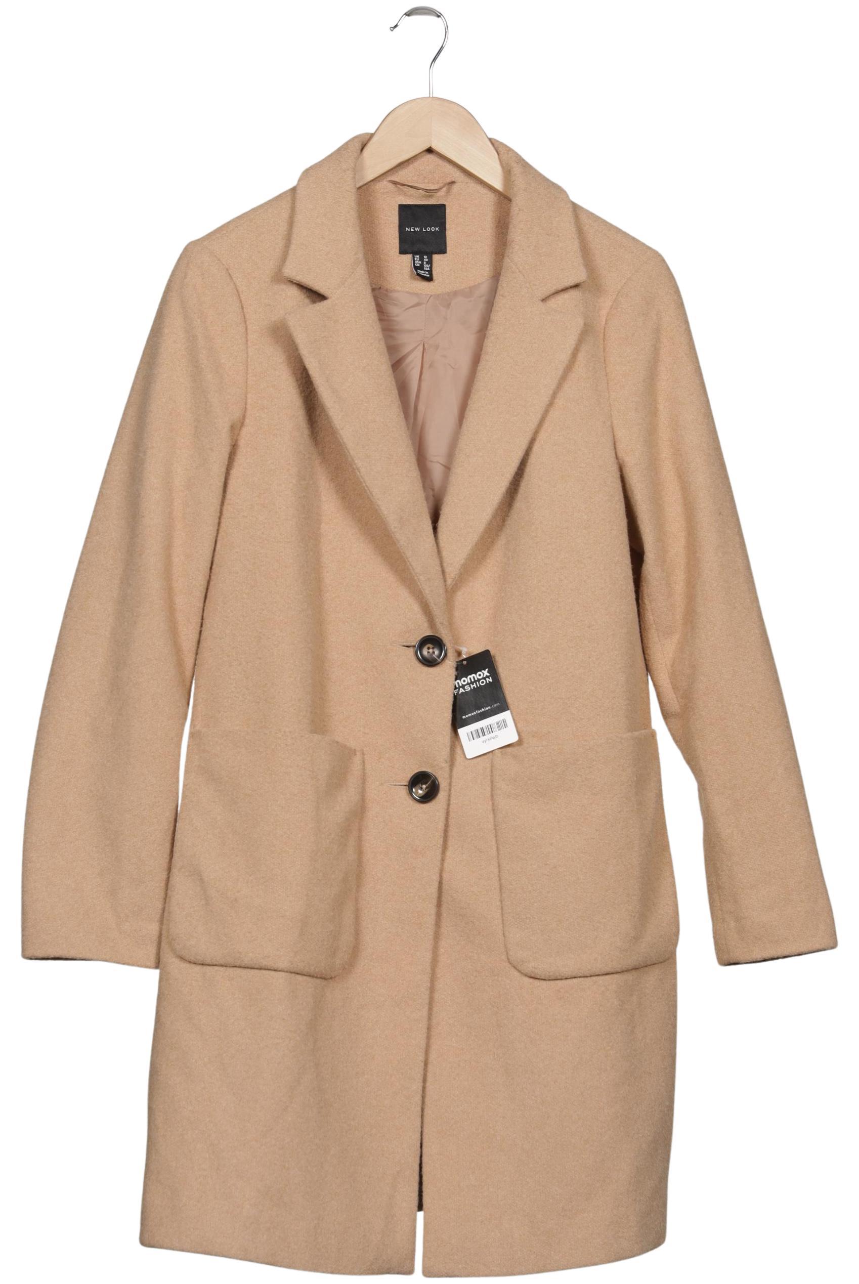 

New Look Damen Mantel, beige, Gr. 40