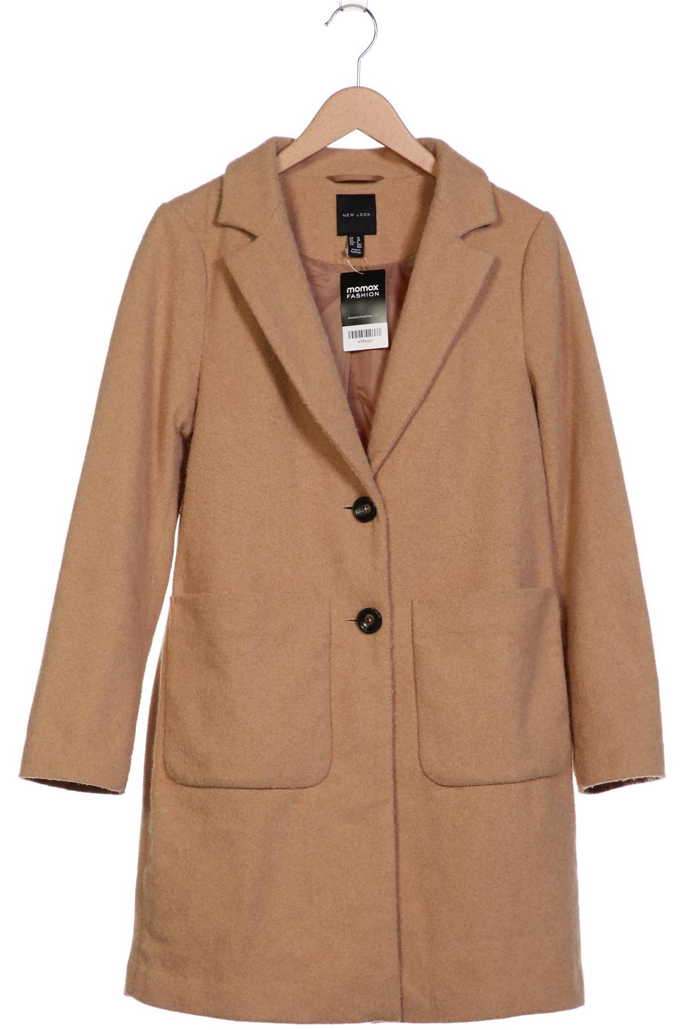 

New Look Damen Mantel, beige, Gr. 38