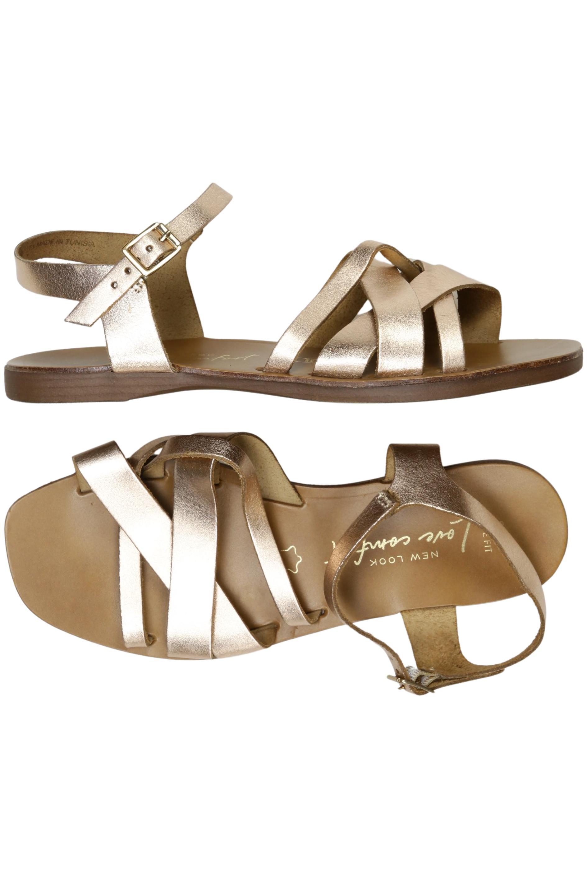 

New Look Damen Sandale, gold, Gr. 38