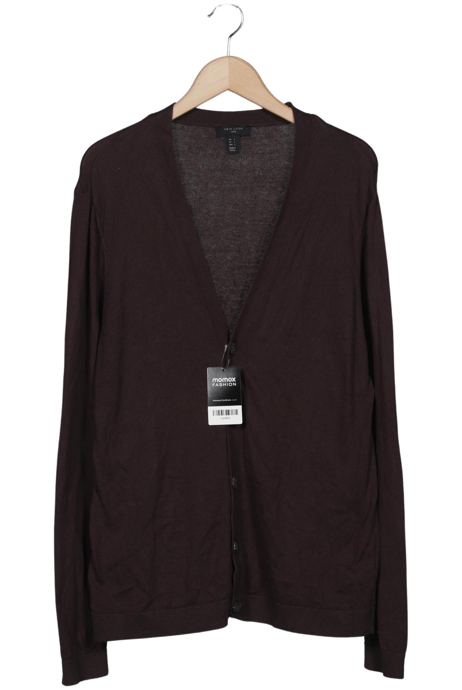 Thumbnail - New Look Herren Strickjacke, bordeaux, Gr. 52