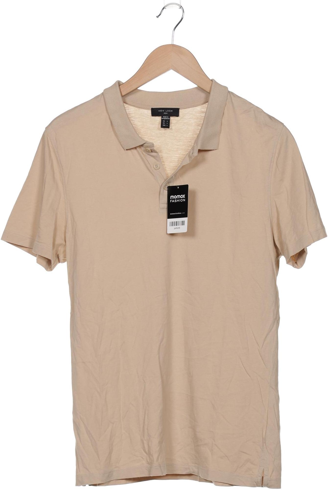 

New Look Herren Poloshirt, beige, Gr. 52
