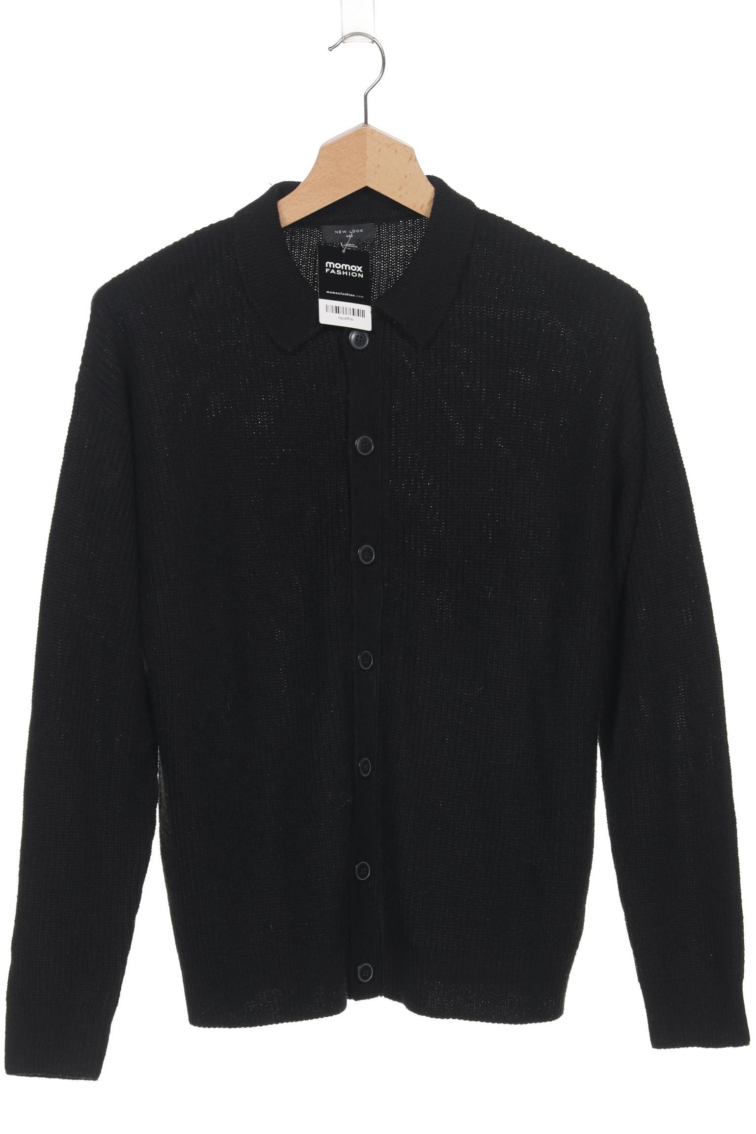 

New Look Herren Strickjacke, schwarz, Gr. 52