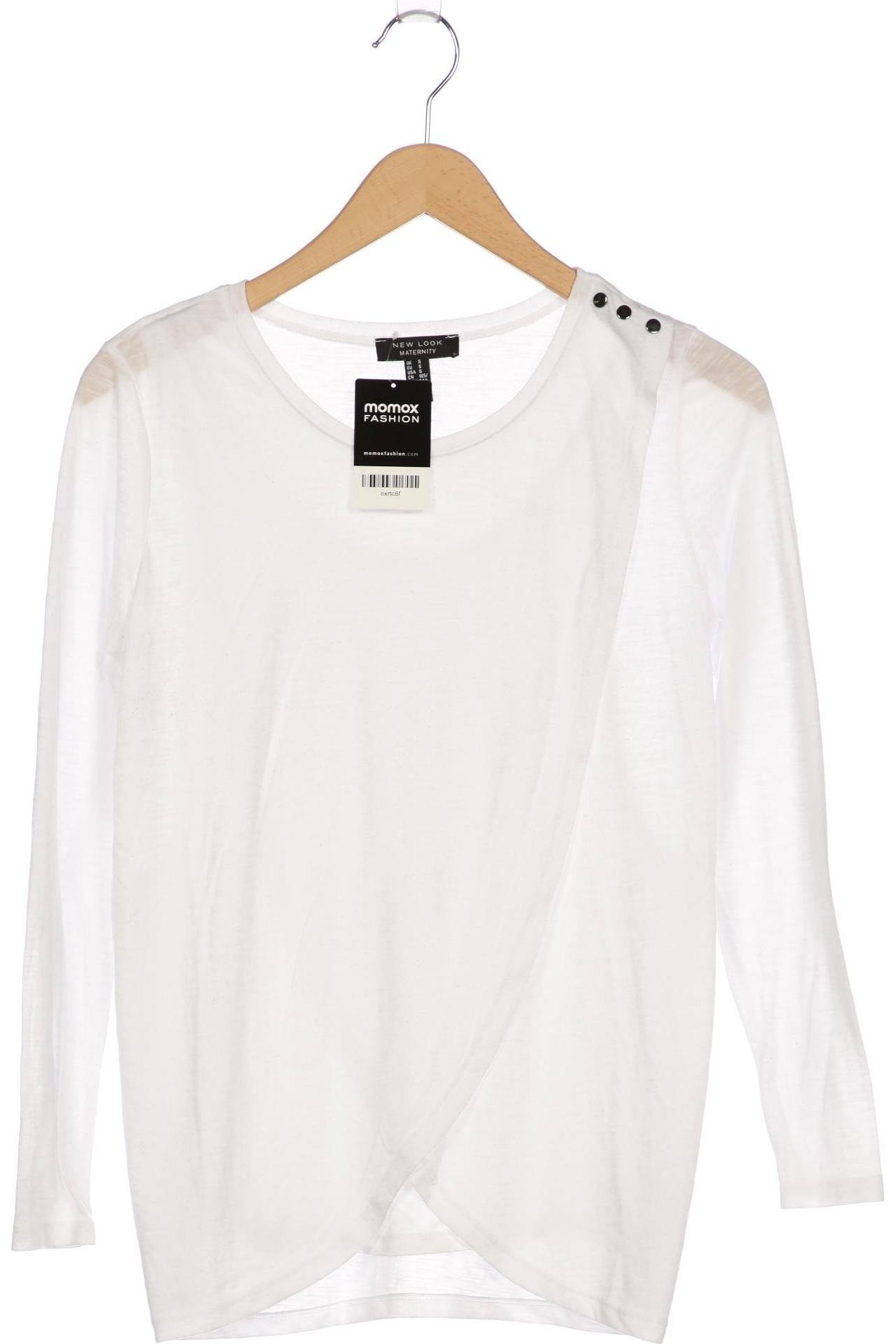 

New Look Maternity Damen Langarmshirt, weiß, Gr. 36