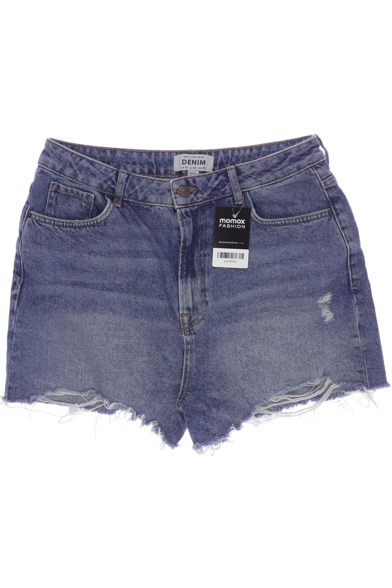 

New Look Petite Damen Shorts, blau, Gr. 42