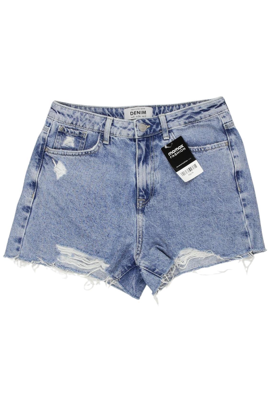 

New Look Petite Damen Shorts, blau, Gr. 34