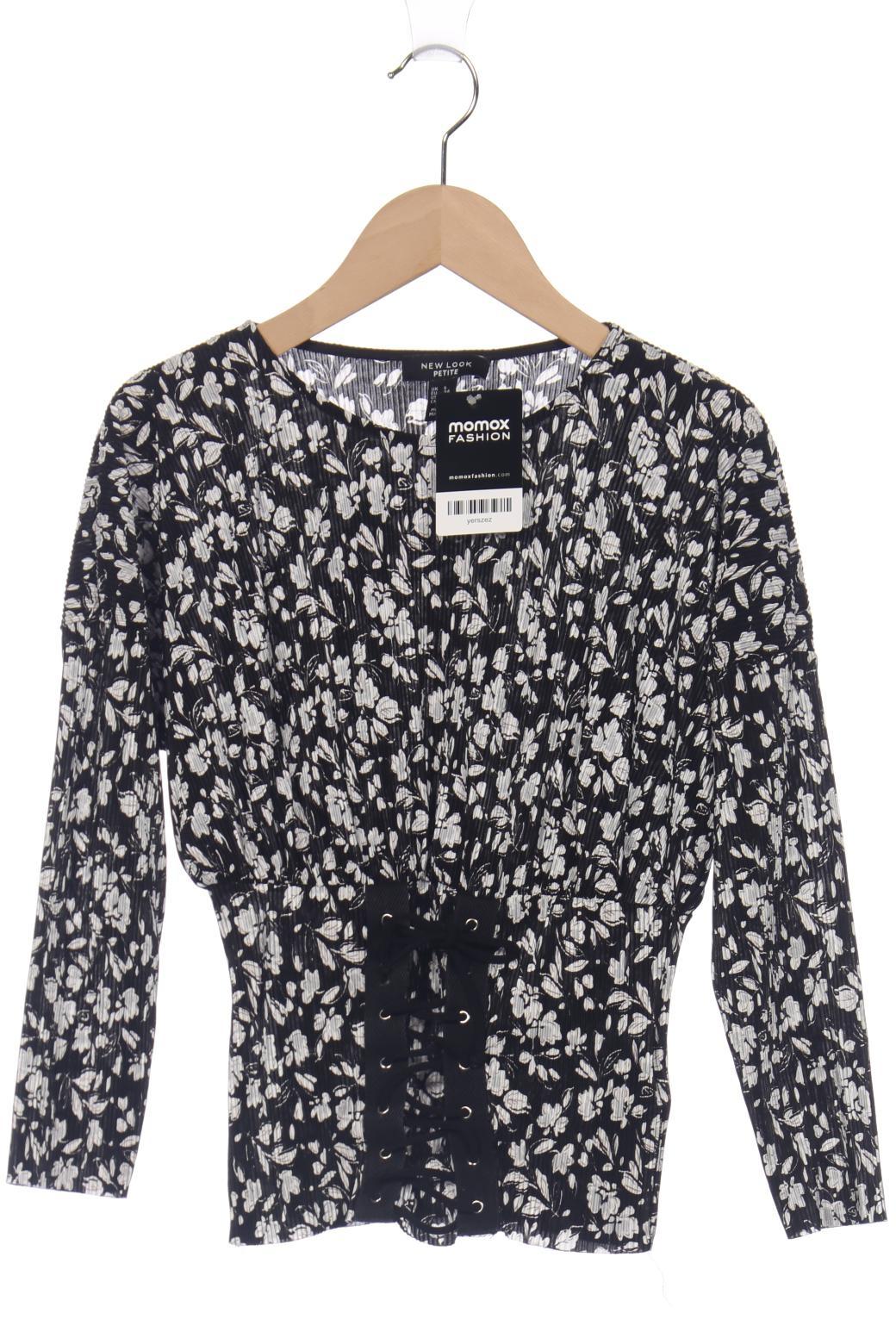

New Look Petite Damen Bluse, schwarz, Gr. 34
