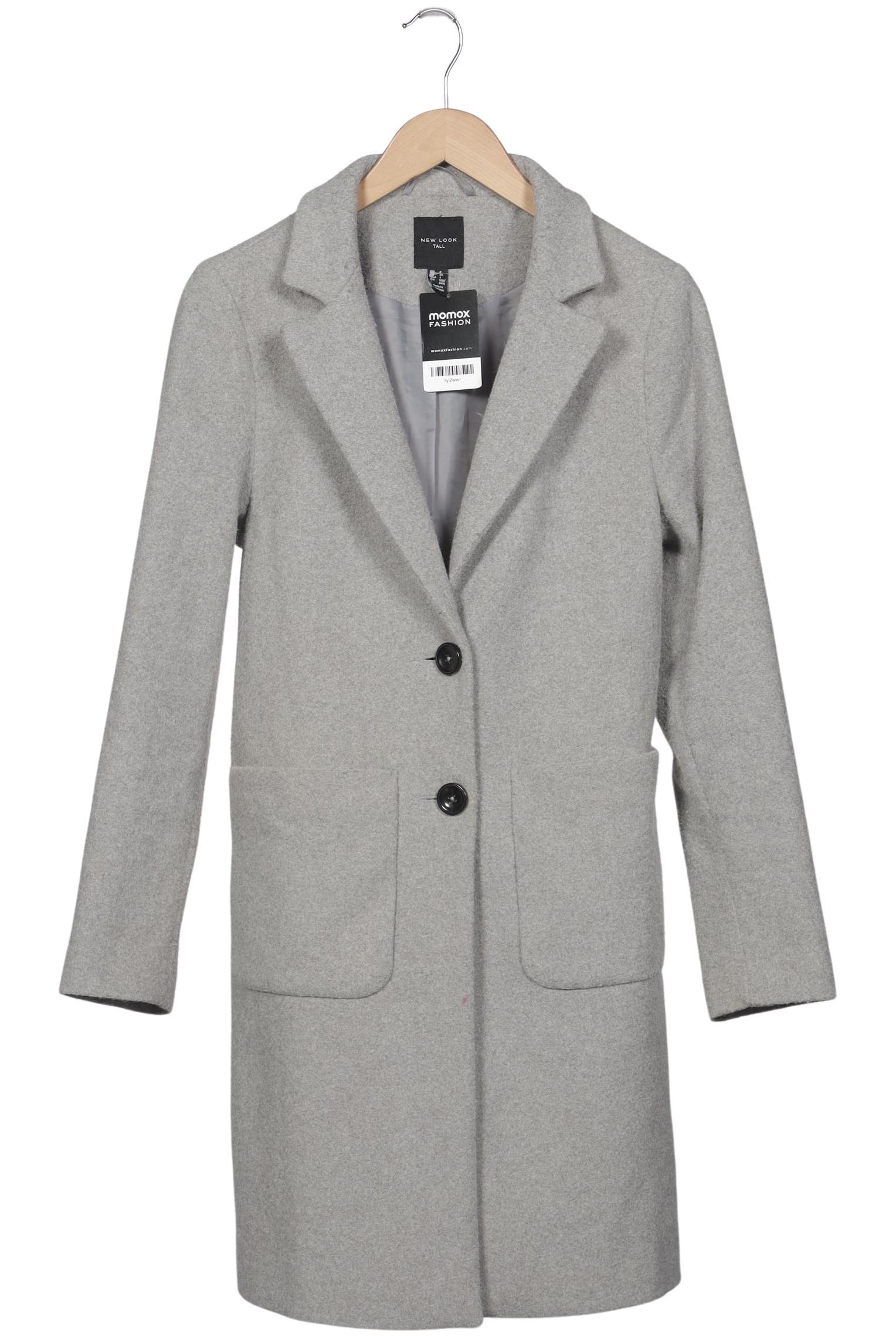 

New Look Tall Damen Mantel, grau, Gr. 36