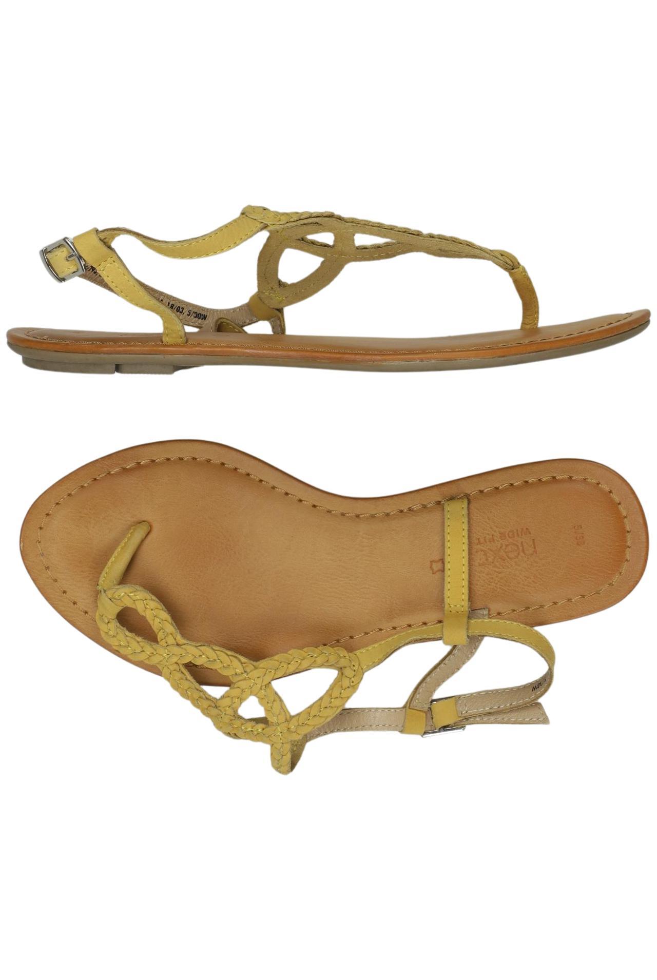 

Next Damen Sandale, gelb, Gr. 38