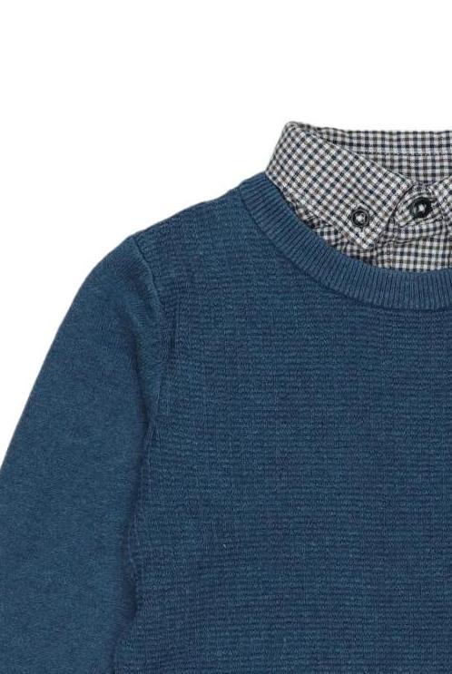 Thumbnail - Next Jungen Pullover, blau, Gr. 104