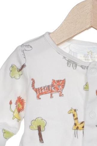 Thumbnail - Next Jungen Strampler, weiß, Gr. 50