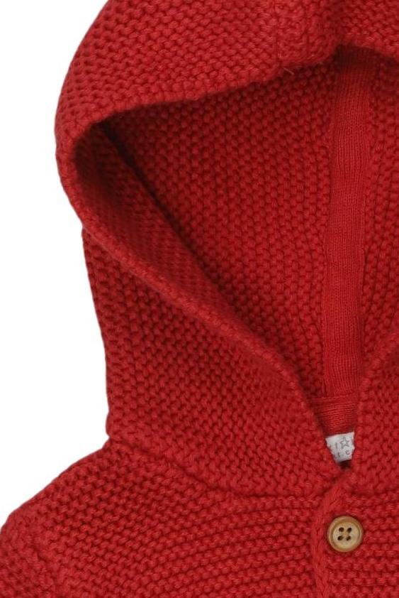 Thumbnail - Next Jungen Strickjacke, rot, Gr. 62