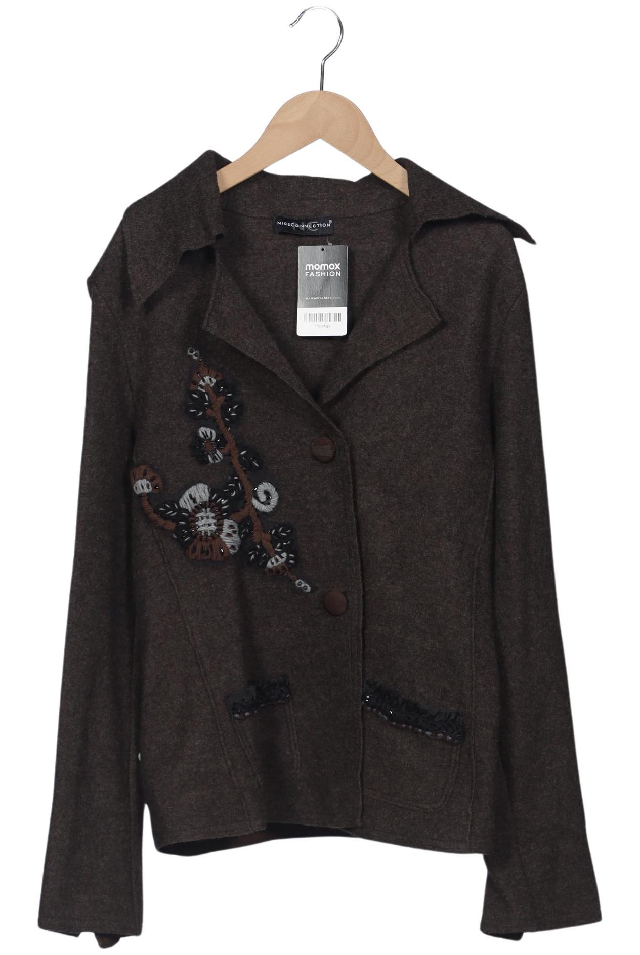 

Nice Connection Damen Strickjacke, braun, Gr. 40