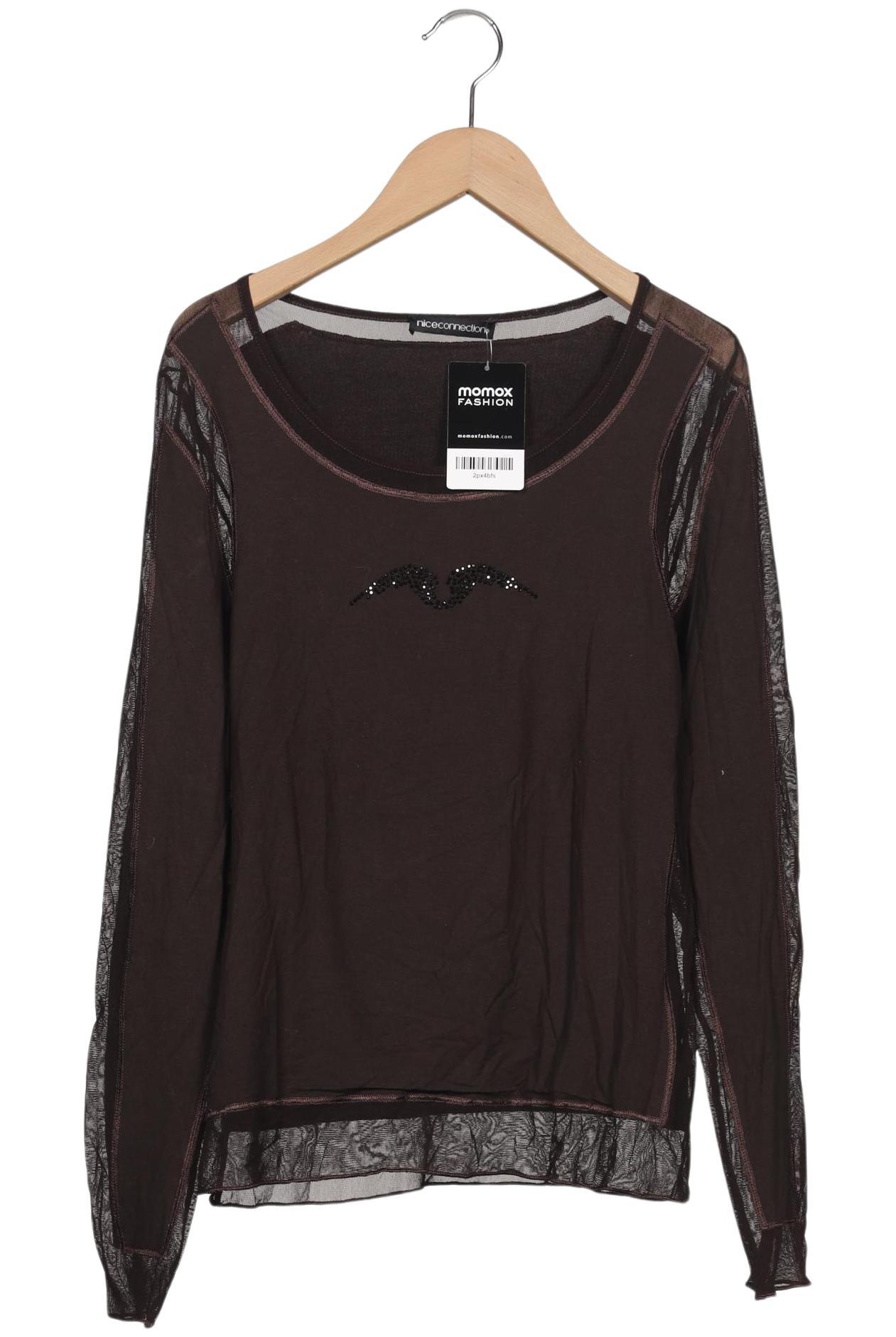 

Nice Connection Damen Langarmshirt, braun, Gr. 34