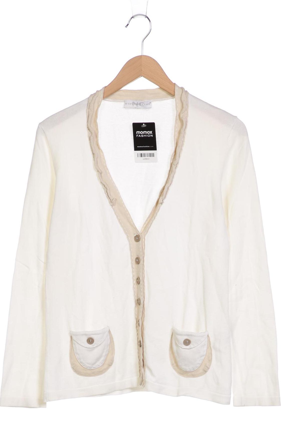 

NICE CONNECTION Damen Strickjacke, cremeweiß