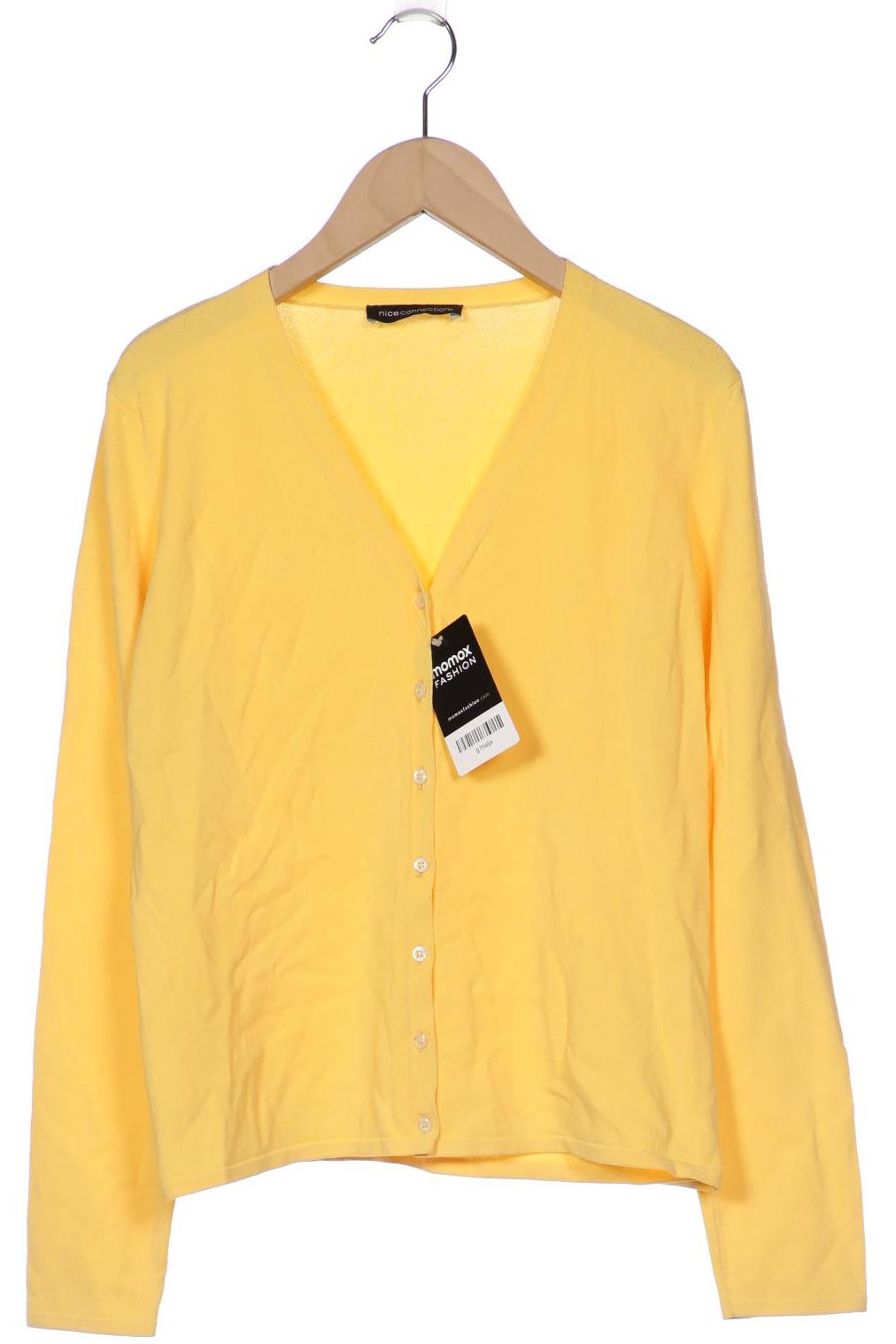 

NICE CONNECTION Damen Strickjacke, gelb