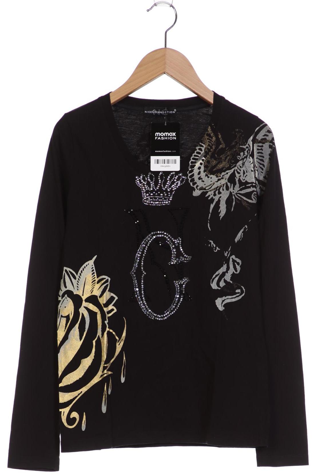 

NICE CONNECTION Damen Langarmshirt, schwarz