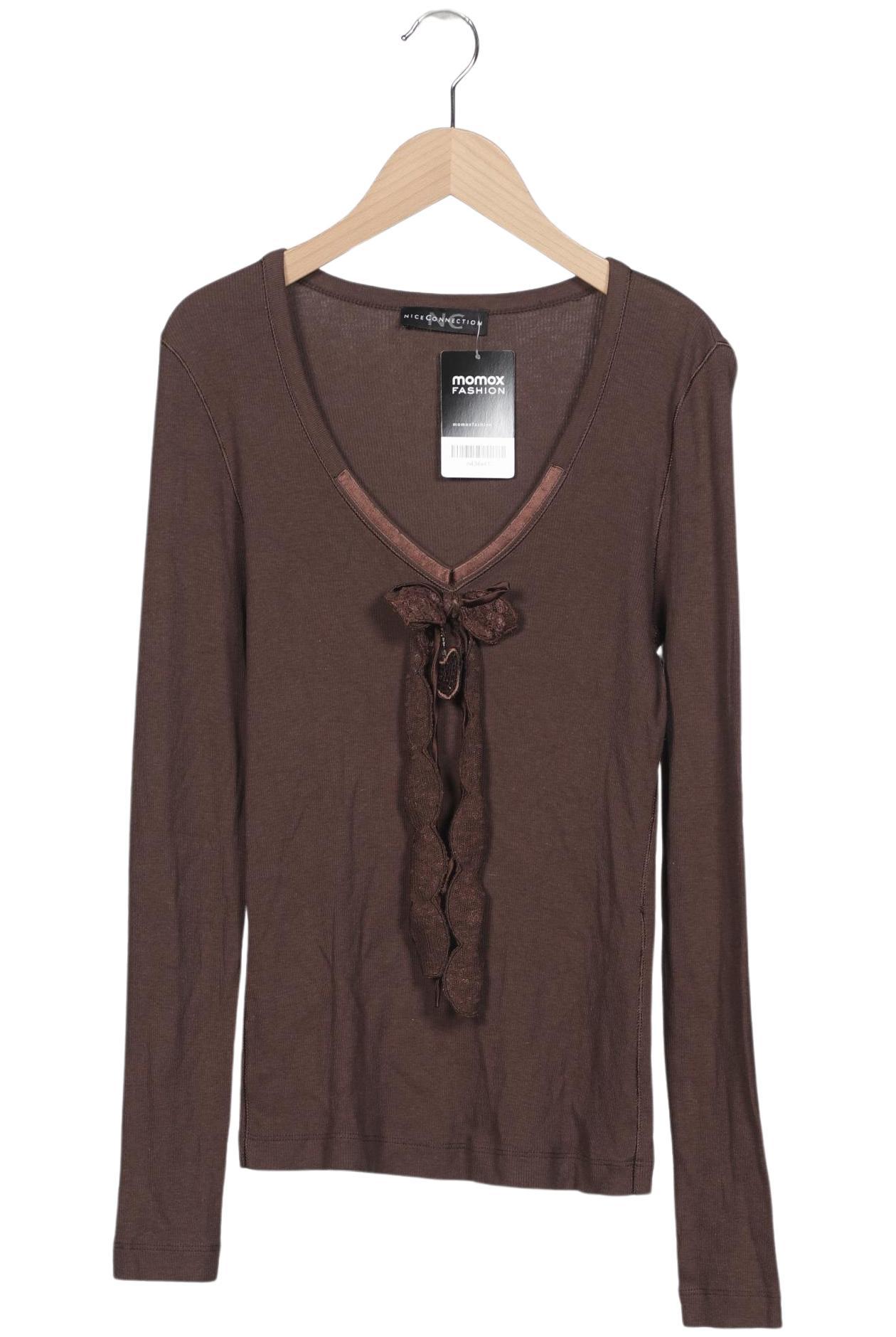 

Nice Connection Damen Langarmshirt, braun, Gr. 42