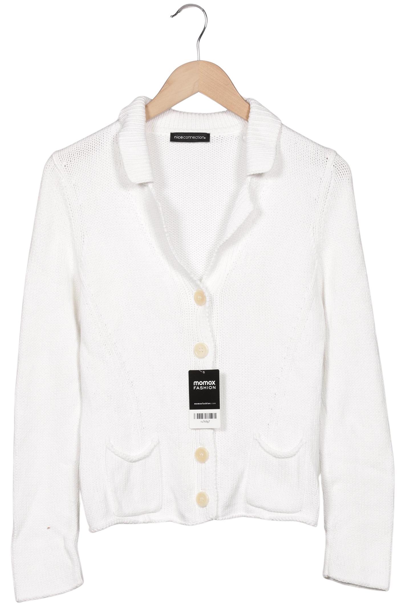

Nice Connection Damen Strickjacke, weiß, Gr. 36