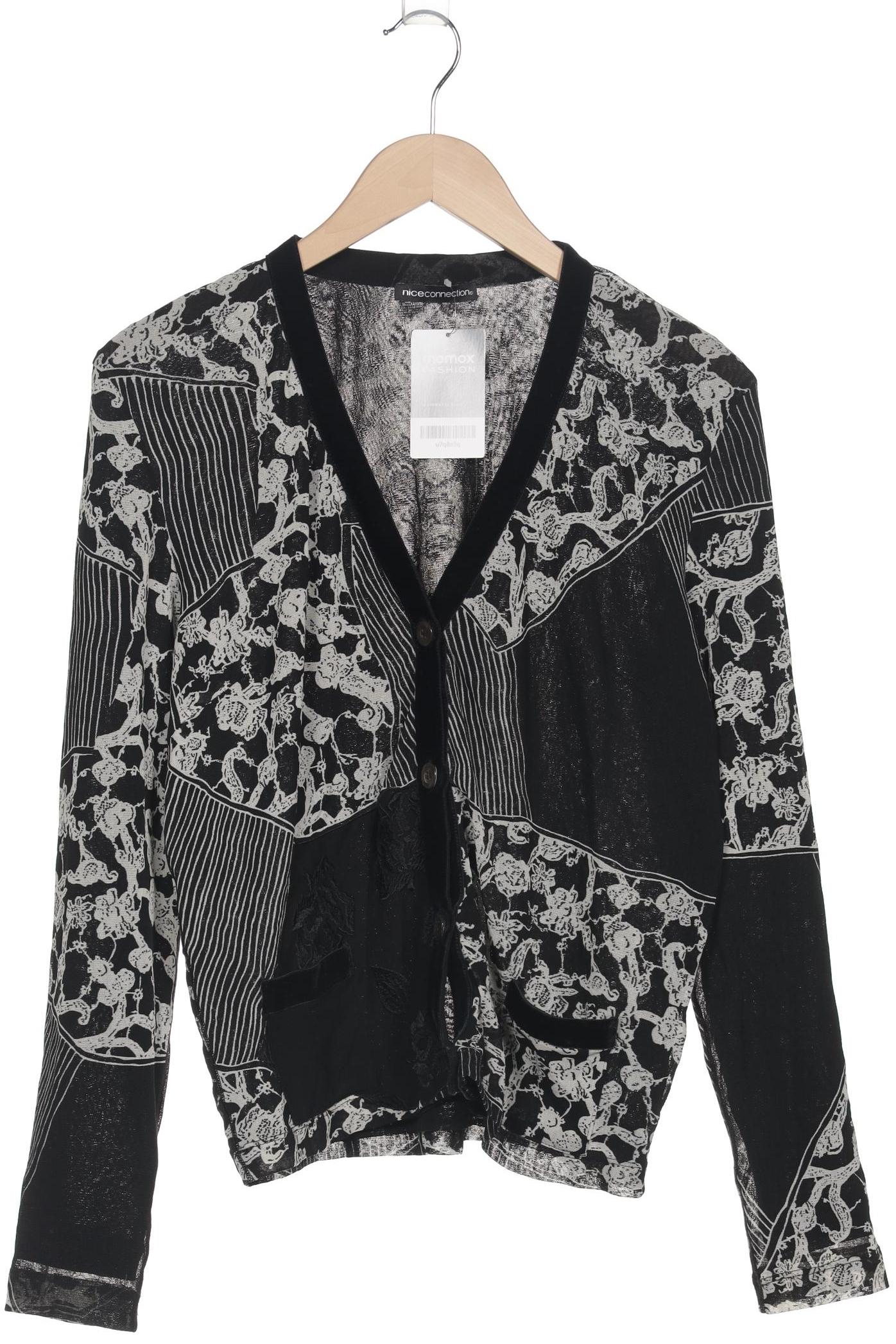 Thumbnail - Nice Connection Damen Strickjacke, schwarz, Gr. 42