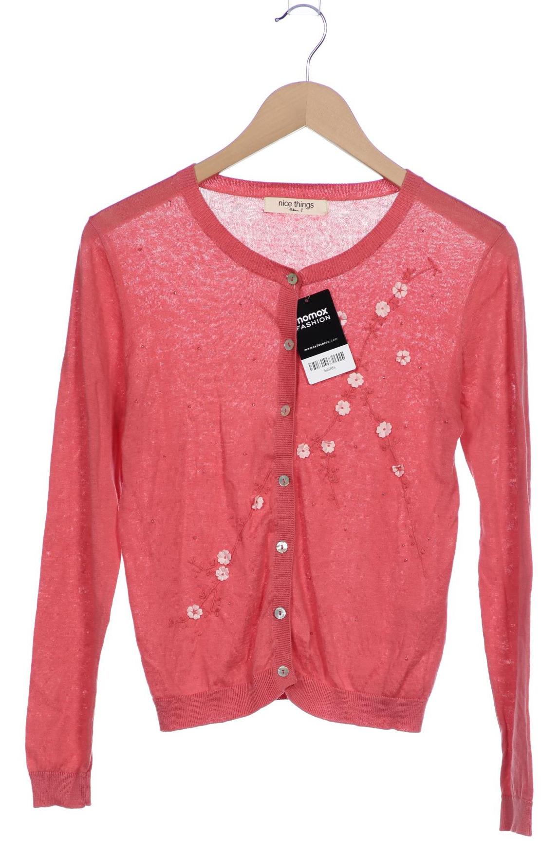 

nice things Damen Strickjacke, pink, Gr. 36