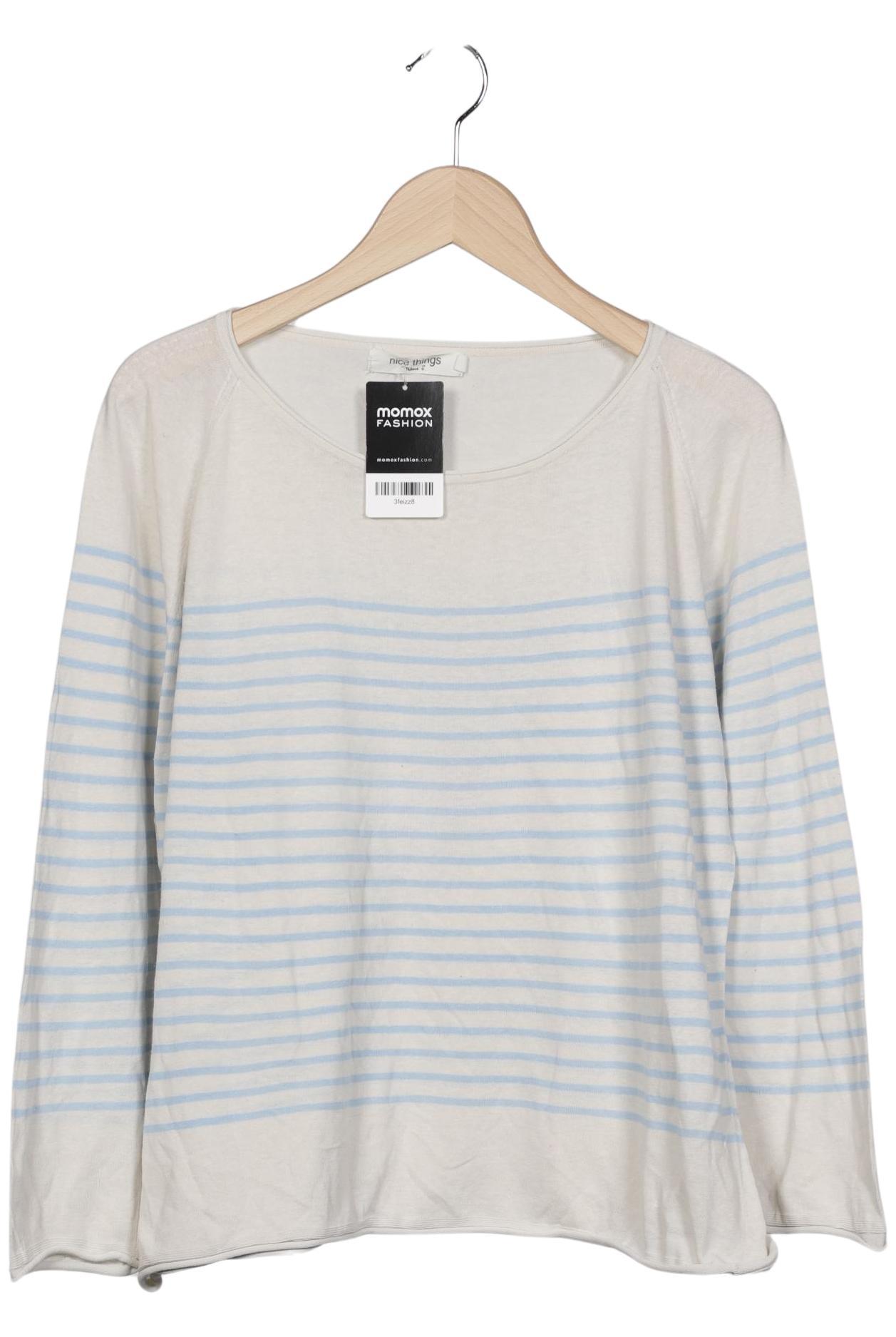 

nice things Damen Langarmshirt, cremeweiß, Gr. 42