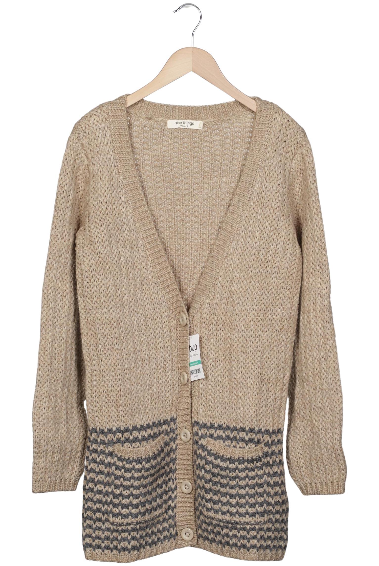 

nice things Damen Strickjacke, braun, Gr. 44