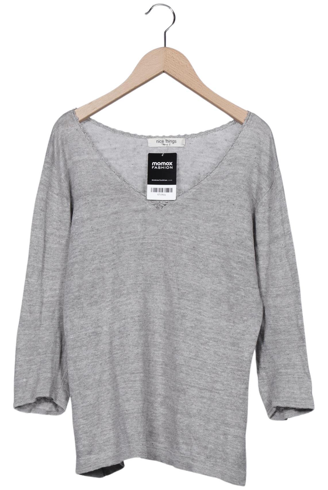 

nice things Damen Pullover, grau, Gr. 42