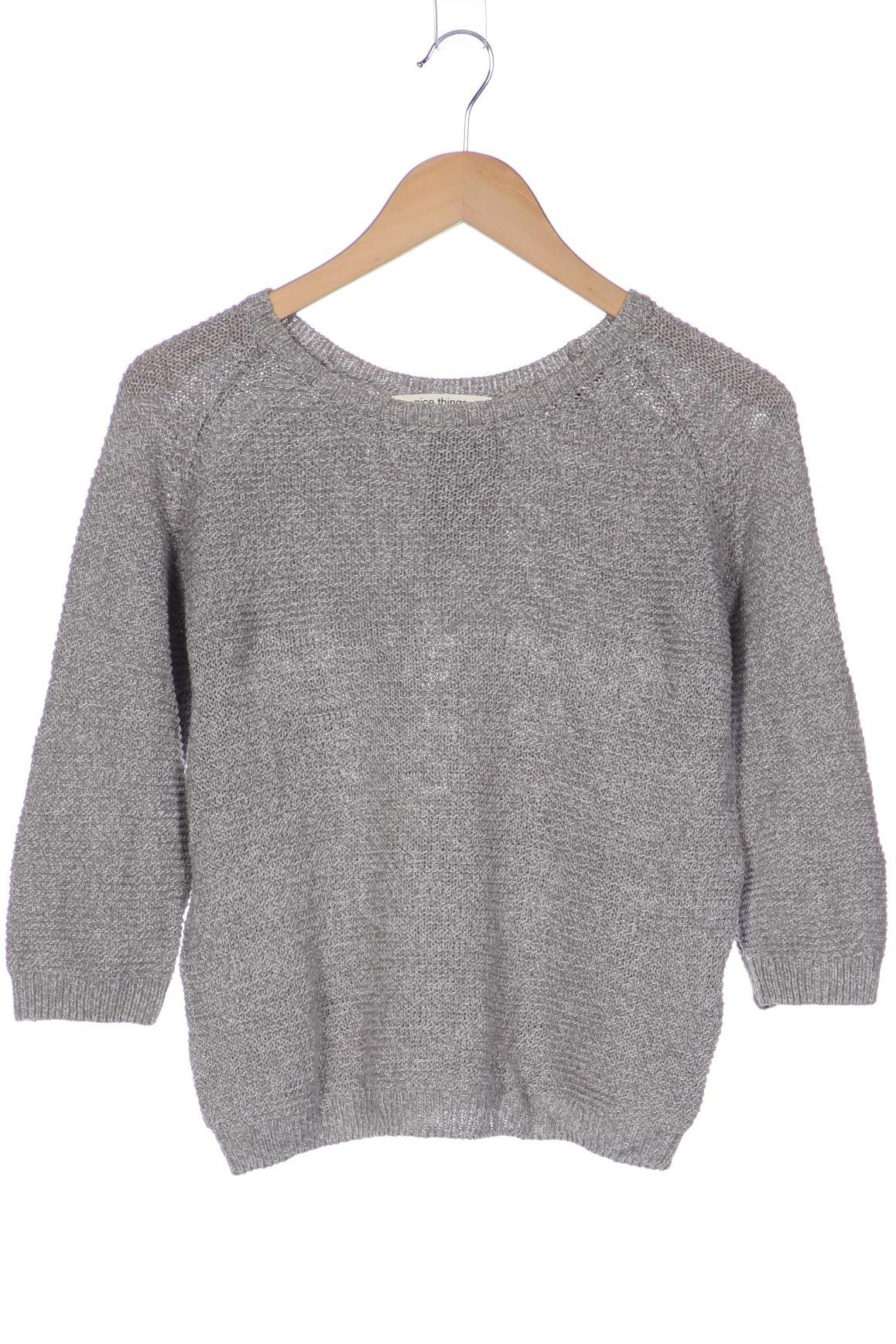 

nice things Damen Pullover, grau, Gr. 36