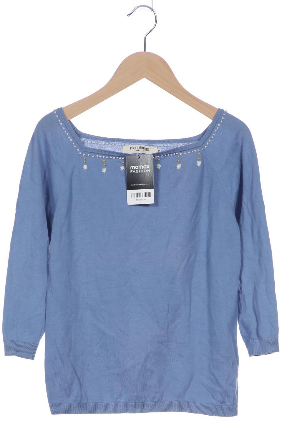 

nice things Damen Pullover, blau, Gr. 36