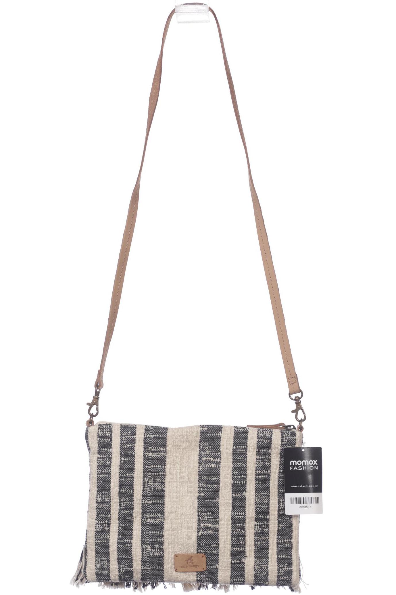 

nice things Damen Handtasche, beige, Gr.