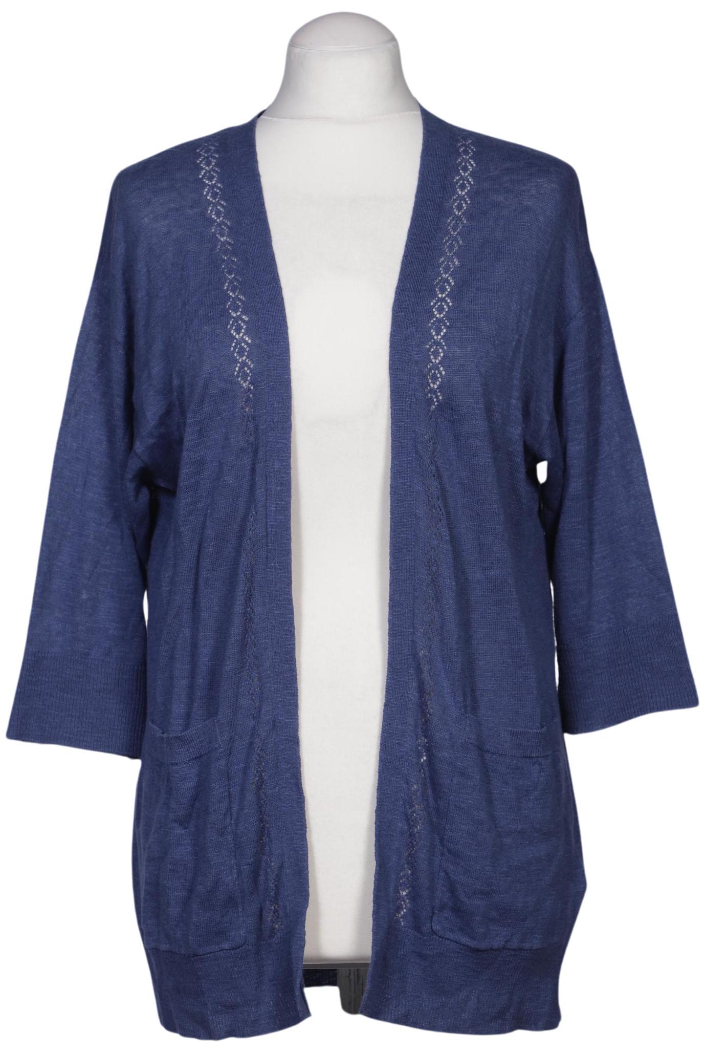 

nice things Damen Strickjacke, blau, Gr. 36