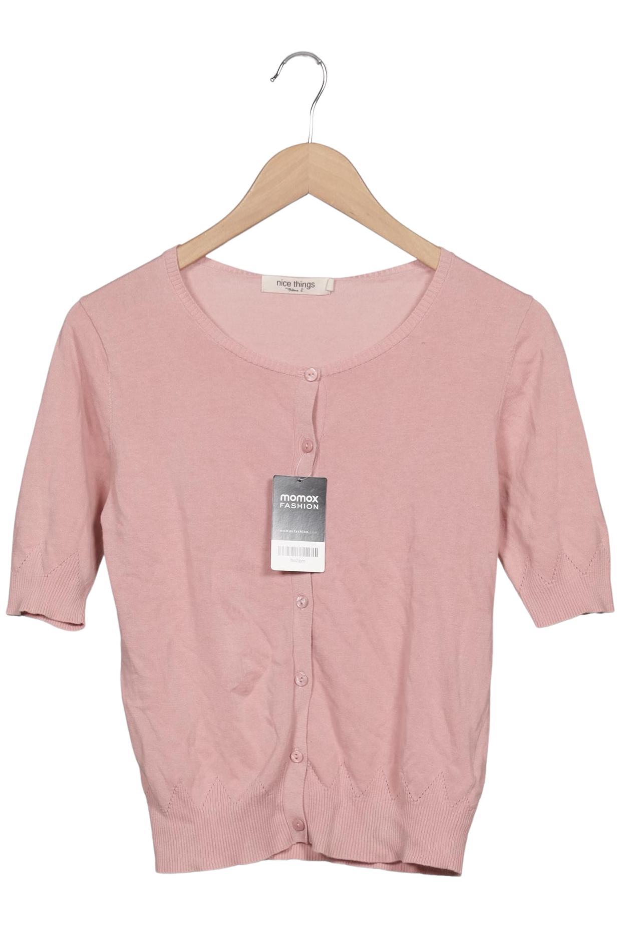 

nice things Damen Strickjacke, pink, Gr. 38