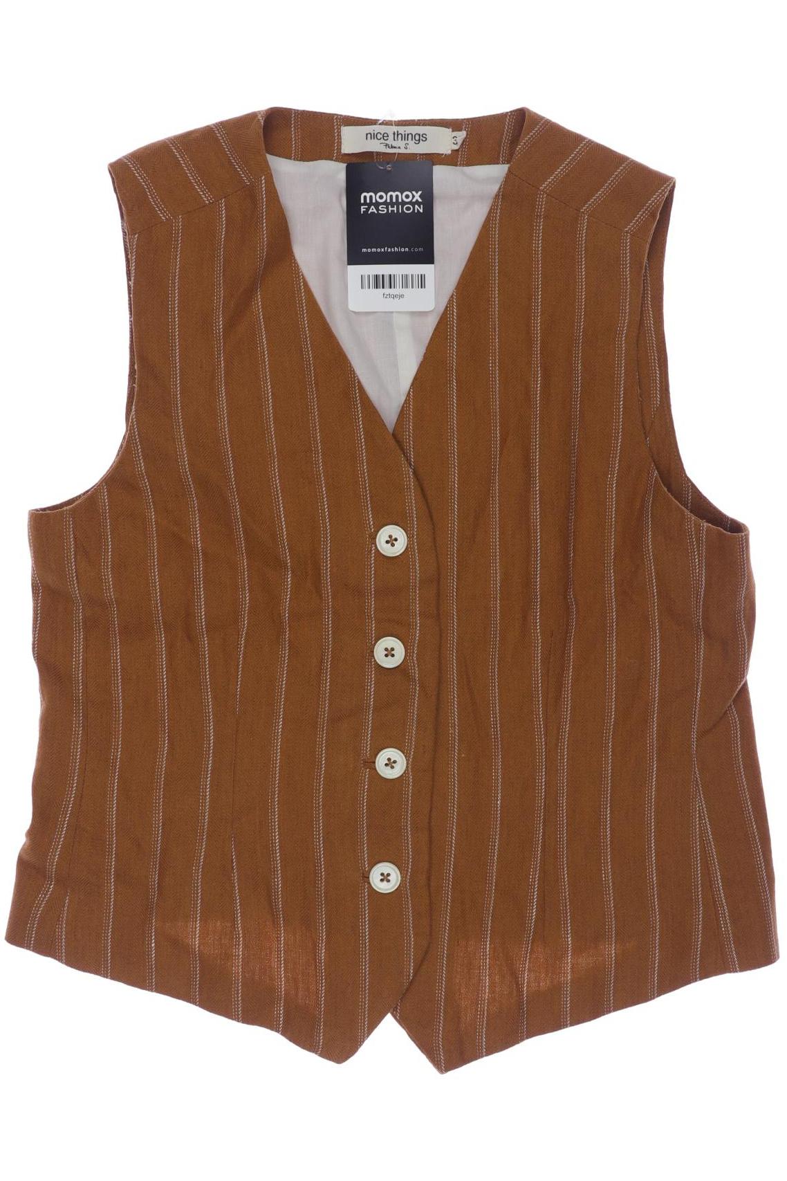 

nice things Damen Weste, braun, Gr. 36