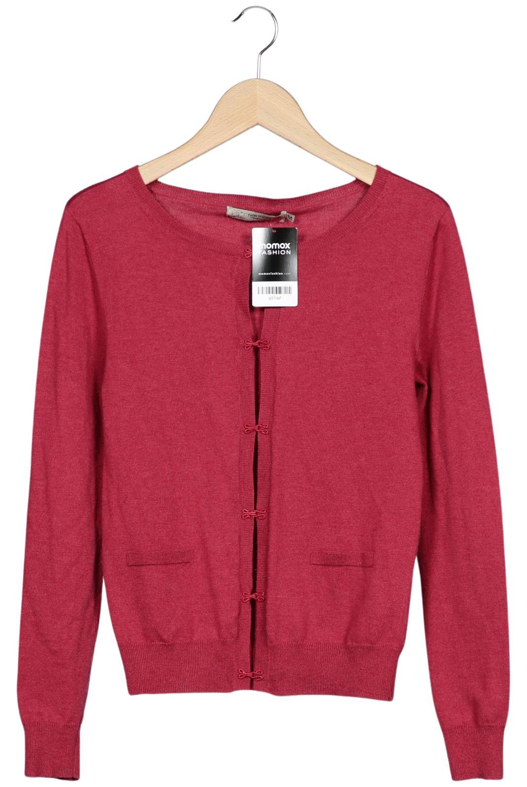 

nice things Damen Strickjacke, rot, Gr. 38