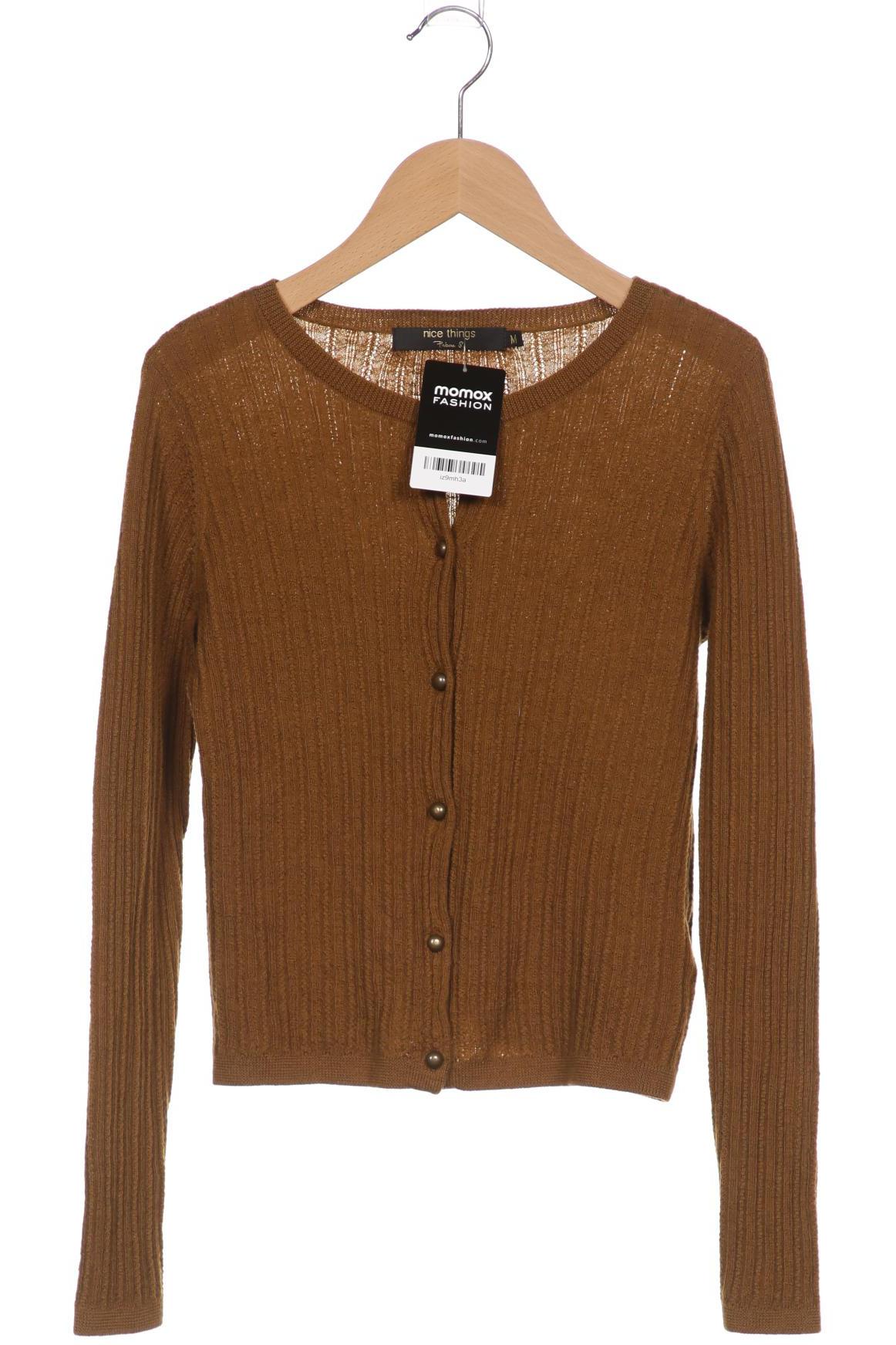 

nice things Damen Strickjacke, braun, Gr. 38