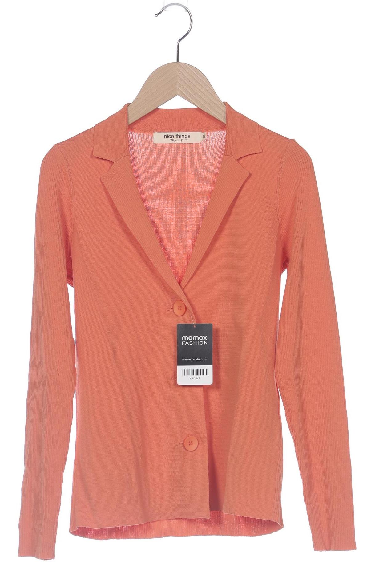 

nice things Damen Strickjacke, orange, Gr. 36