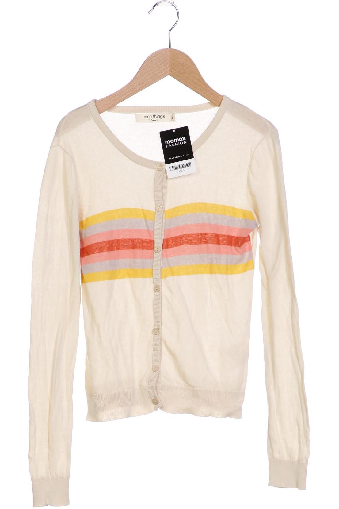 

nice things Damen Strickjacke, beige, Gr. 36