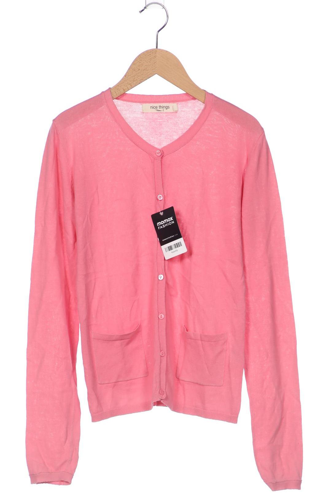 

nice things Damen Strickjacke, pink, Gr. 42