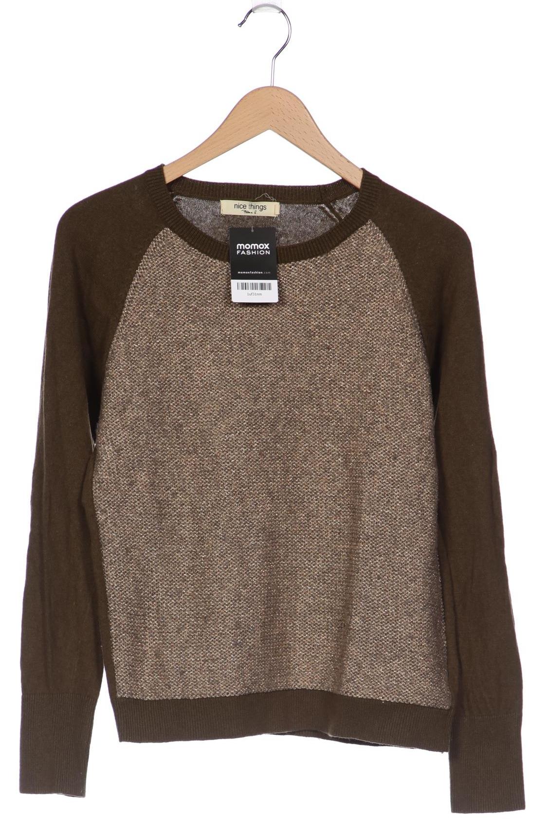

nice things Damen Pullover, grün, Gr. 42