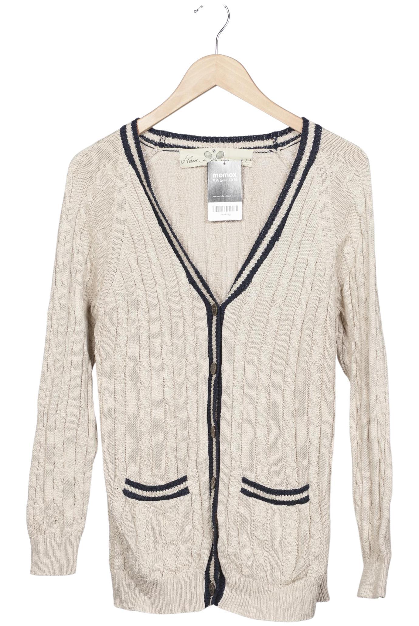 

nice things Damen Strickjacke, beige, Gr. 44