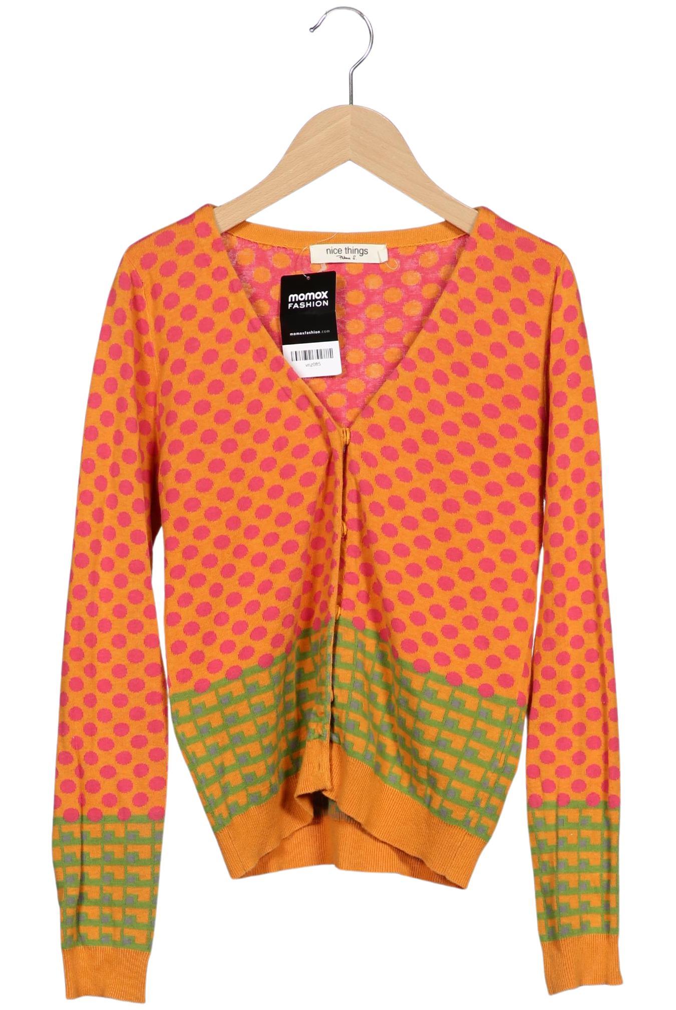 

nice things Damen Strickjacke, mehrfarbig, Gr. 36