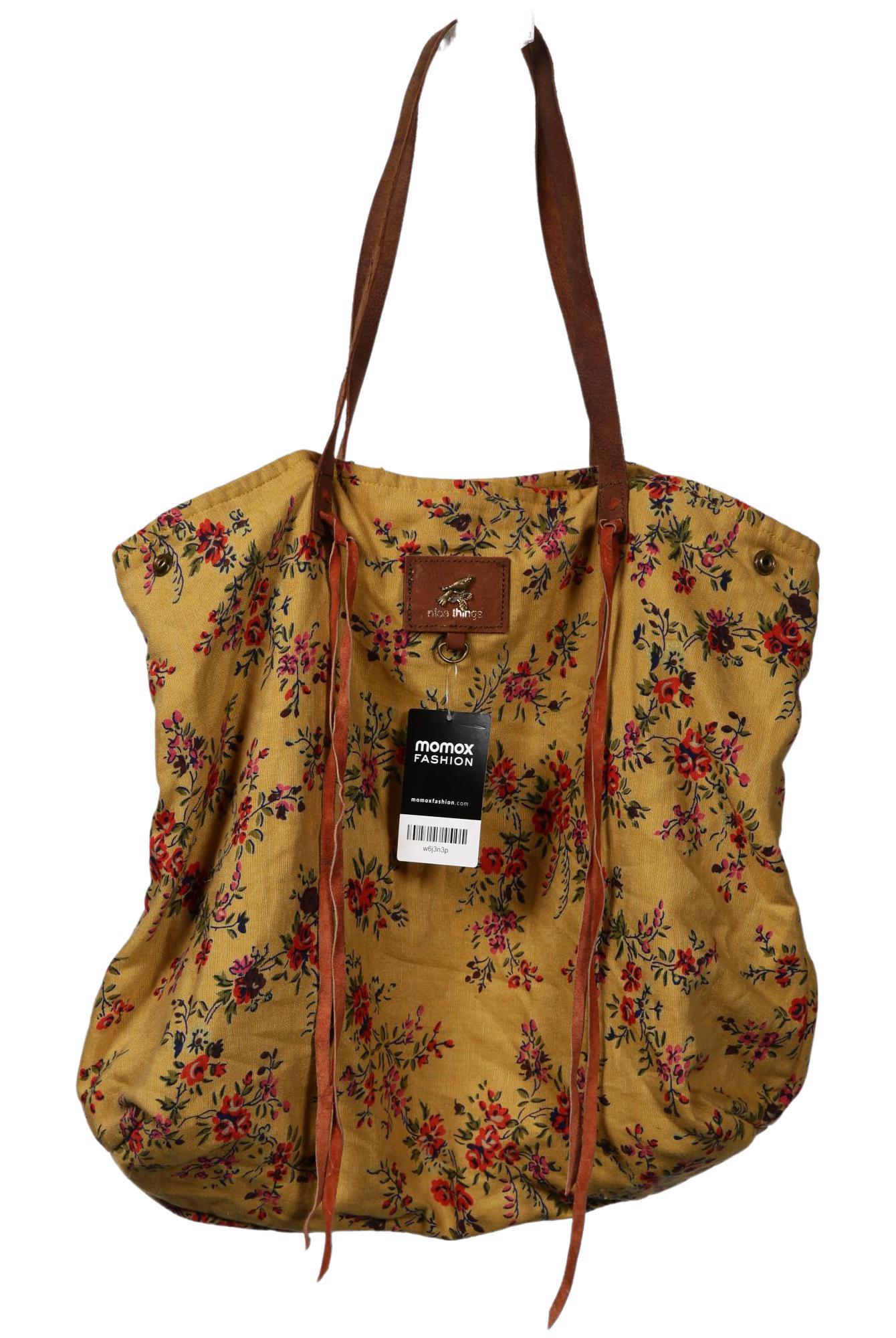 

nice things Damen Handtasche, gelb, Gr.