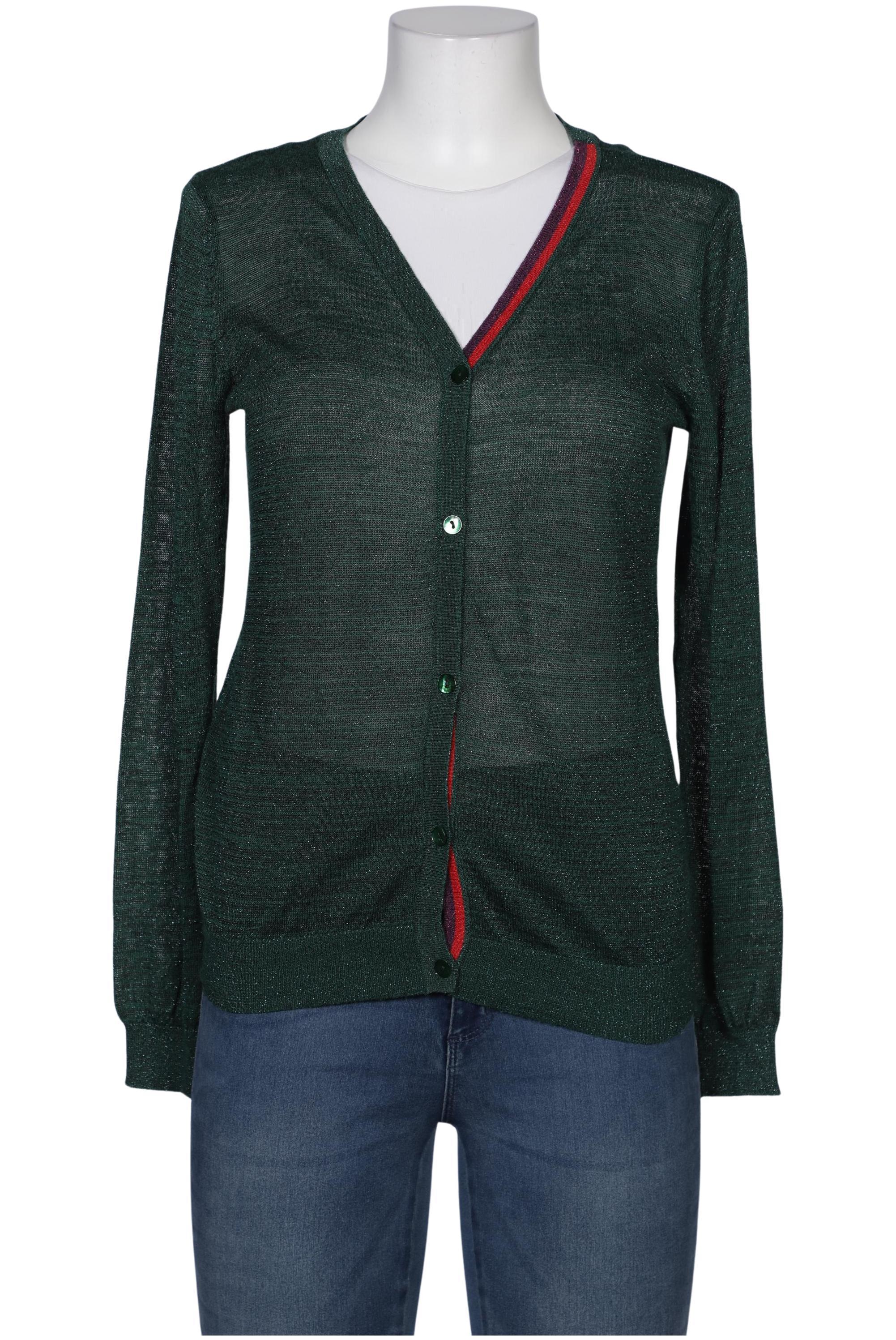 

nice things Damen Strickjacke, grün, Gr. 38