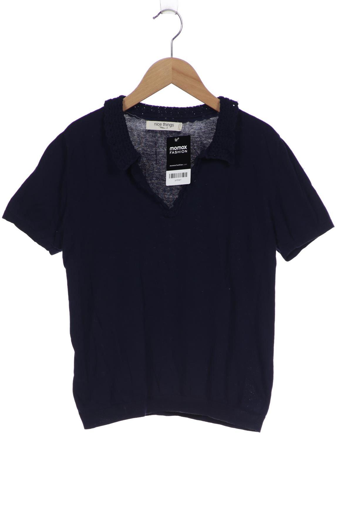 

nice things Damen Pullover, marineblau