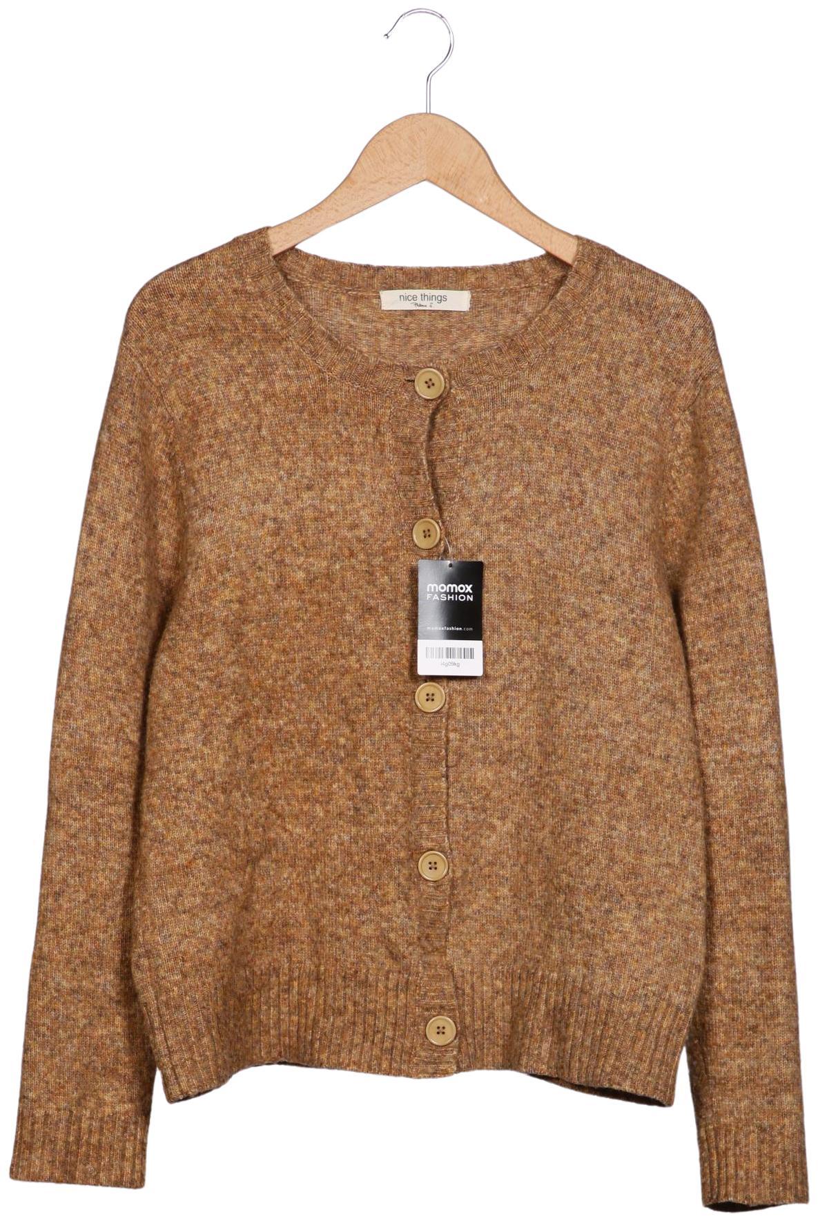 

nice things Damen Strickjacke, braun, Gr. 44