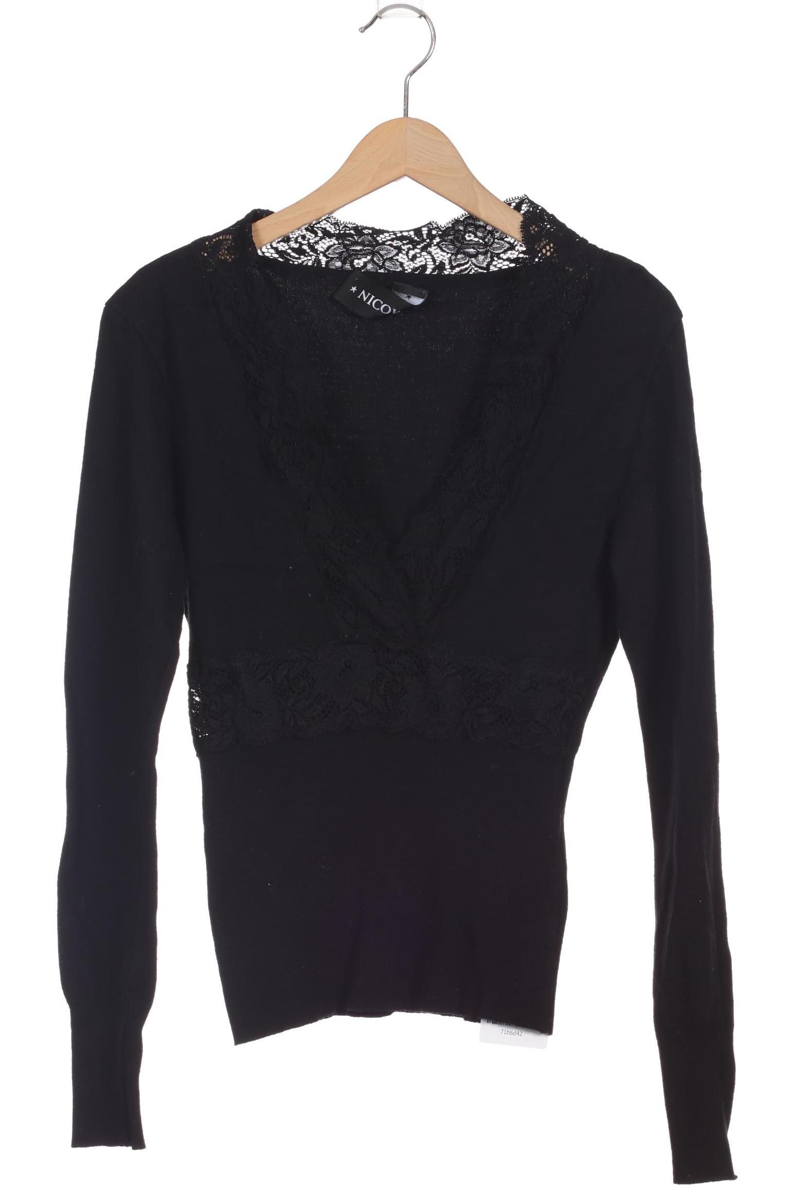 

Nicowa Damen Langarmshirt, schwarz, Gr. 36