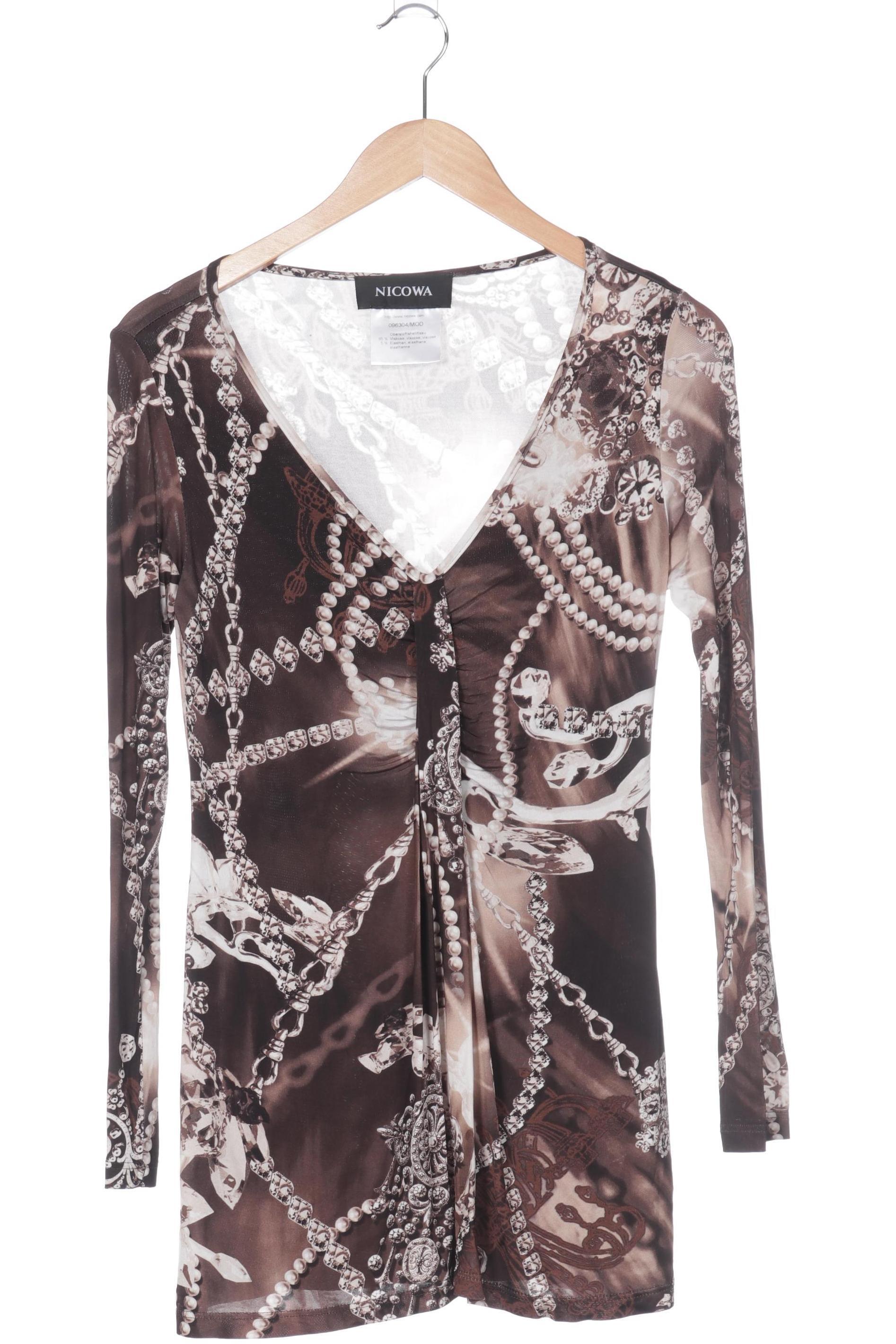 

Nicowa Damen Langarmshirt, beige, Gr. 36