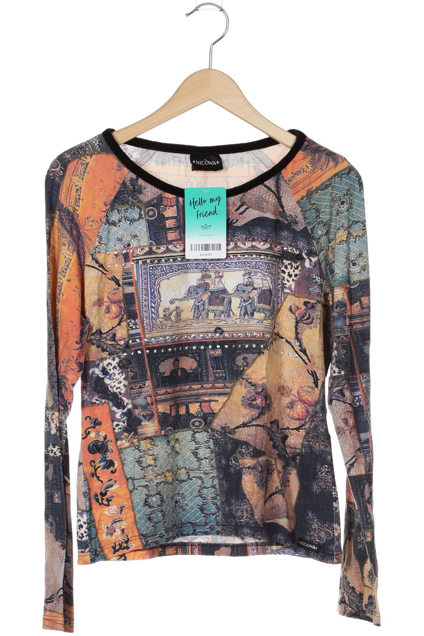 

Nicowa Damen Langarmshirt, blau, Gr. 40